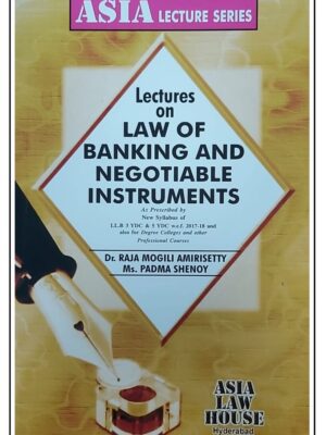 ASIA LECTURE SERIES | LECTURES ON LAW OF BANKING AND NEGOTIABLE INSTRUMENTS