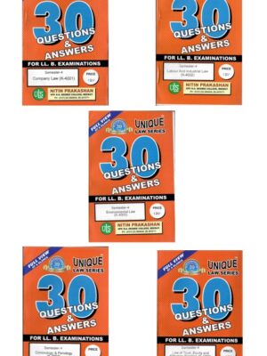 Unique law series 30 Q & A for LLB Examination 4th Semester | Company Law (K-4001) | Labour and Industrial Law (K-4002) | Environmental Law (K-4003) | Criminology & Penology ( K-4004 ) | Law of Trust Equity and Fiduciary Relation (K-4005)