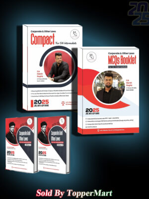 CA Inter Combo Corporate & Other Laws (Main Book,Compact, MCQ) By CA Harsh Gupta Applicable for May / September 2025 Exam