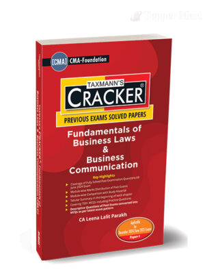 Taxmann Cracker CMA Foundation Fundamentals of Business Laws & Business Communication By Leena Lalit Parakh Applicable for December 2024 Exam