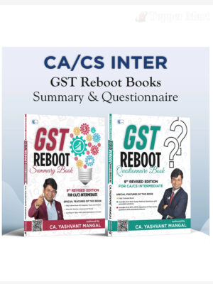 CA Inter Combo GST Reboot (Questionnaire + Summary) Book CA Yashvant Mangal May / Sep 2025 Exam