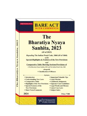 WHITESMANN’S  THE BHARTIYA NYAYA SANHITA, 2023 | EDITION 2024
