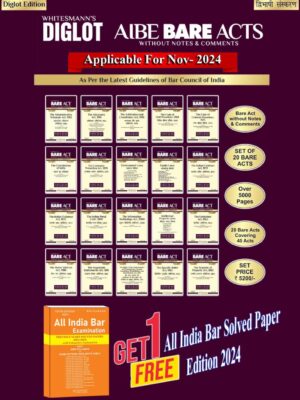 All India Bar Examination ( AIBE DIGLOT ) Bare Acts Without Short Notes (Diglot Hindi - English Edition) Set Of 20 Books