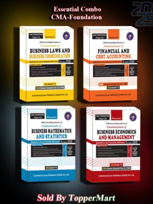 Titles : CMA Knowledge Series on Fundamentals of  Business Laws and Business Communication (Paper-1), Financial and Cost Accounting (Paper-2), Business Mathematics, and Statistics (Paper-03), Business Economics and Management CMA Foundation (Paper-4)
