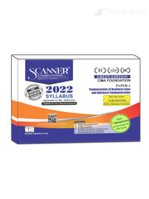 Shuchita Solved Scanner Scanner CMA Foundation (2022 Syllabus) Paper- 1 Fundamentals of Business Laws and Business Communication By Prof. Arun Kumar , CA Mohit Bahal And CS (Dr.) Himanshu Srivastava Applicable for December 2024 Exam