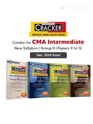 Taxmann Combo for CMA Intermediate Cracker Series Module 2 Paper 9 to 12 (OMSM, CAA, FMDA, and MA) New Syllabus Set of 4 Books By Amarendra Kumar, Tarun Agarwal, Leena Lalit Parakh Applicable for December 2024 Exam