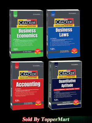 CRACKER COMBO for CA Foundation | New Syllabus | Jan./May 2025 Exams – Papers 1 to 4 | CRACKER Series | Accounts, Law, Maths, LR & Stats, and Economics | October 2024 Edition | Set of 4 Books