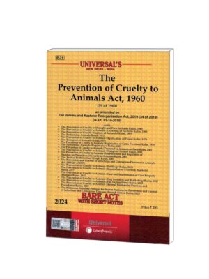 PREVENTION OF CRUELTY TO ANIMALS ACT, 1960 EDITION 2024