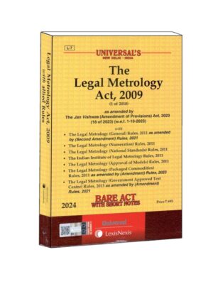 THE LEGAL METROLOGY ACT, 2009 EDITION 2024